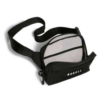 NOBULL Black Crossbody Bag Interior Angle.