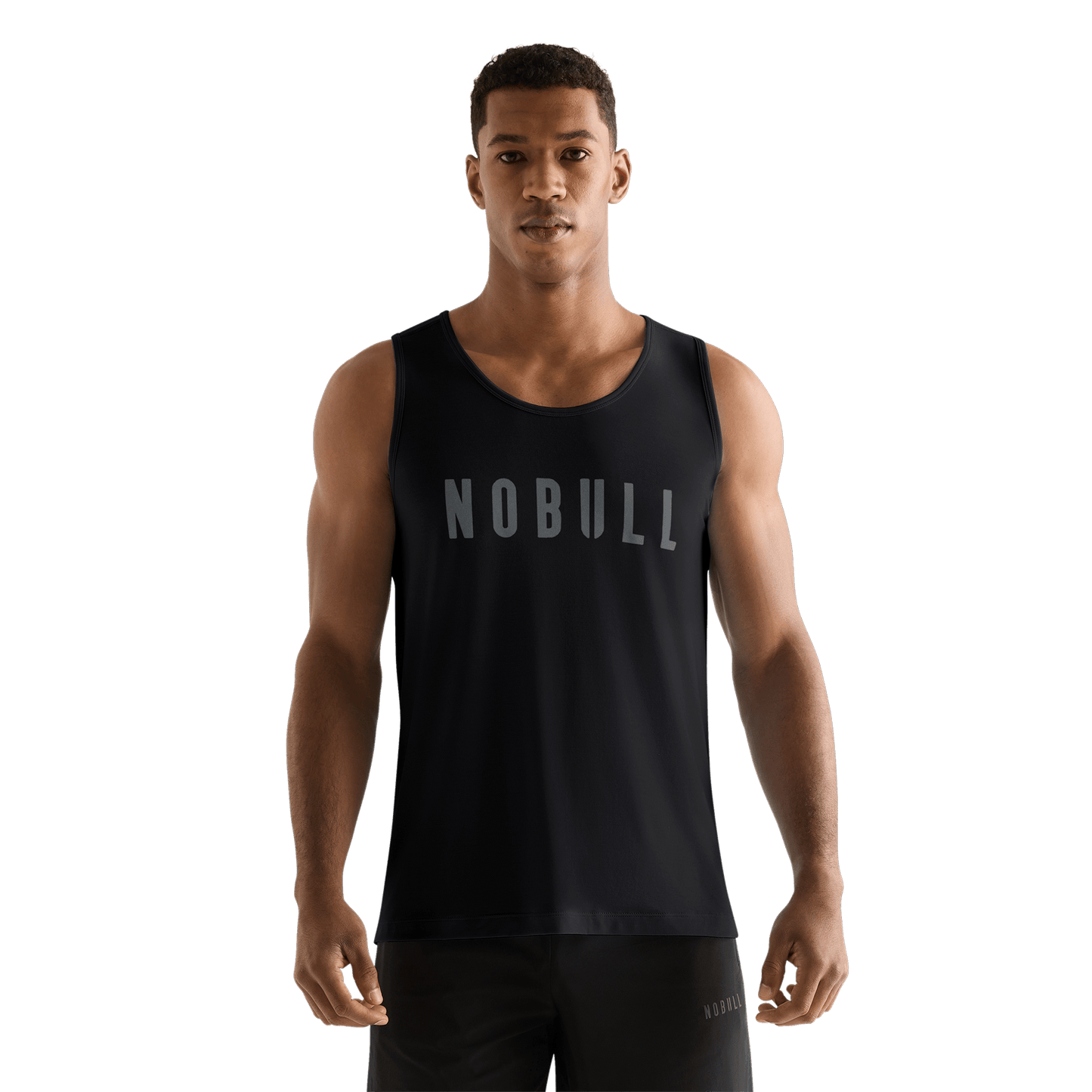 Men's Black NOBULL Tank Front Angle.