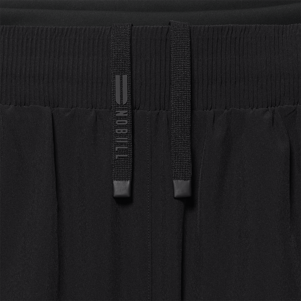 Women's Black Drive 2-in-1 Short 3" Drawstring Detail Angle.