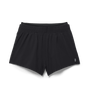 Women's Black Drive 2-in-1 Short 3" Flat Lay Angle.