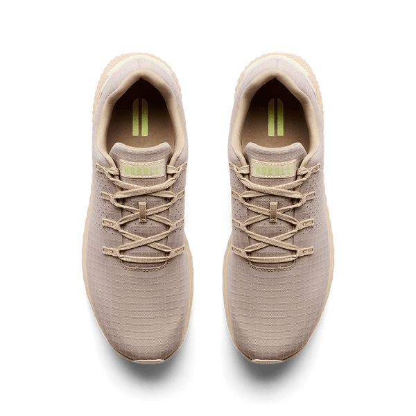 Taupe Allday 365 Shoe Overhead Angle.