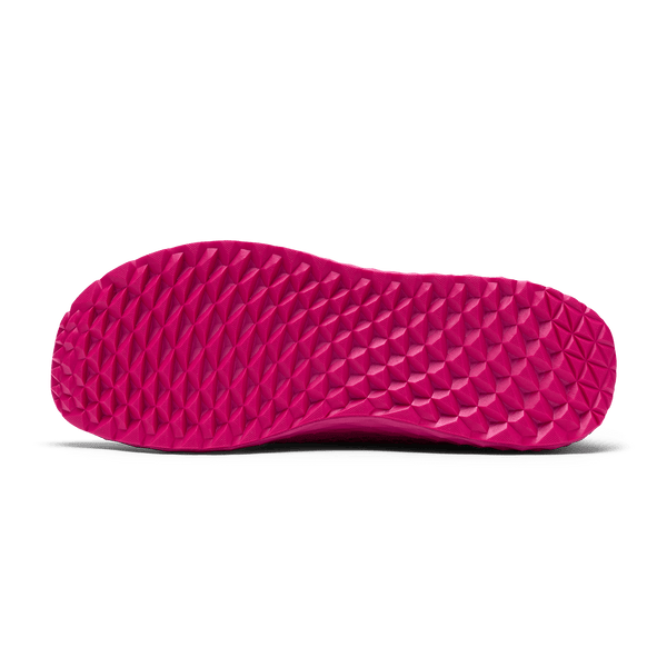Signal Pink Allday Knit Shoe Bottom Angle.